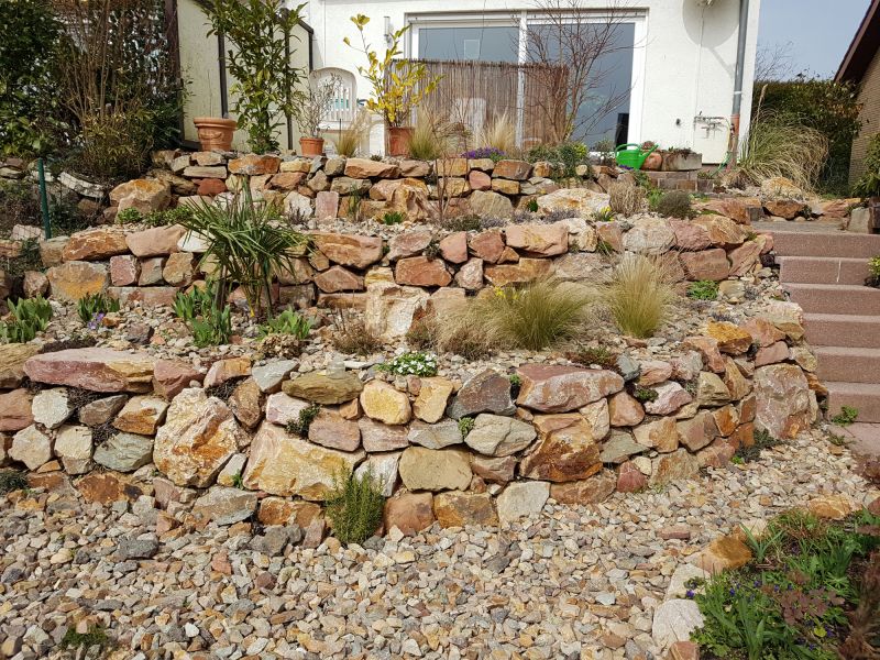 River Rock Garden Installation
